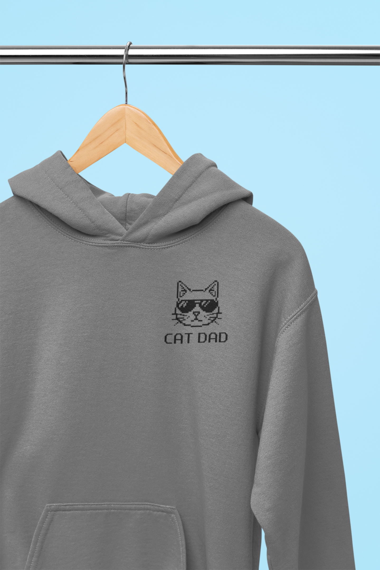 Pixel Cat Dad Hoodie