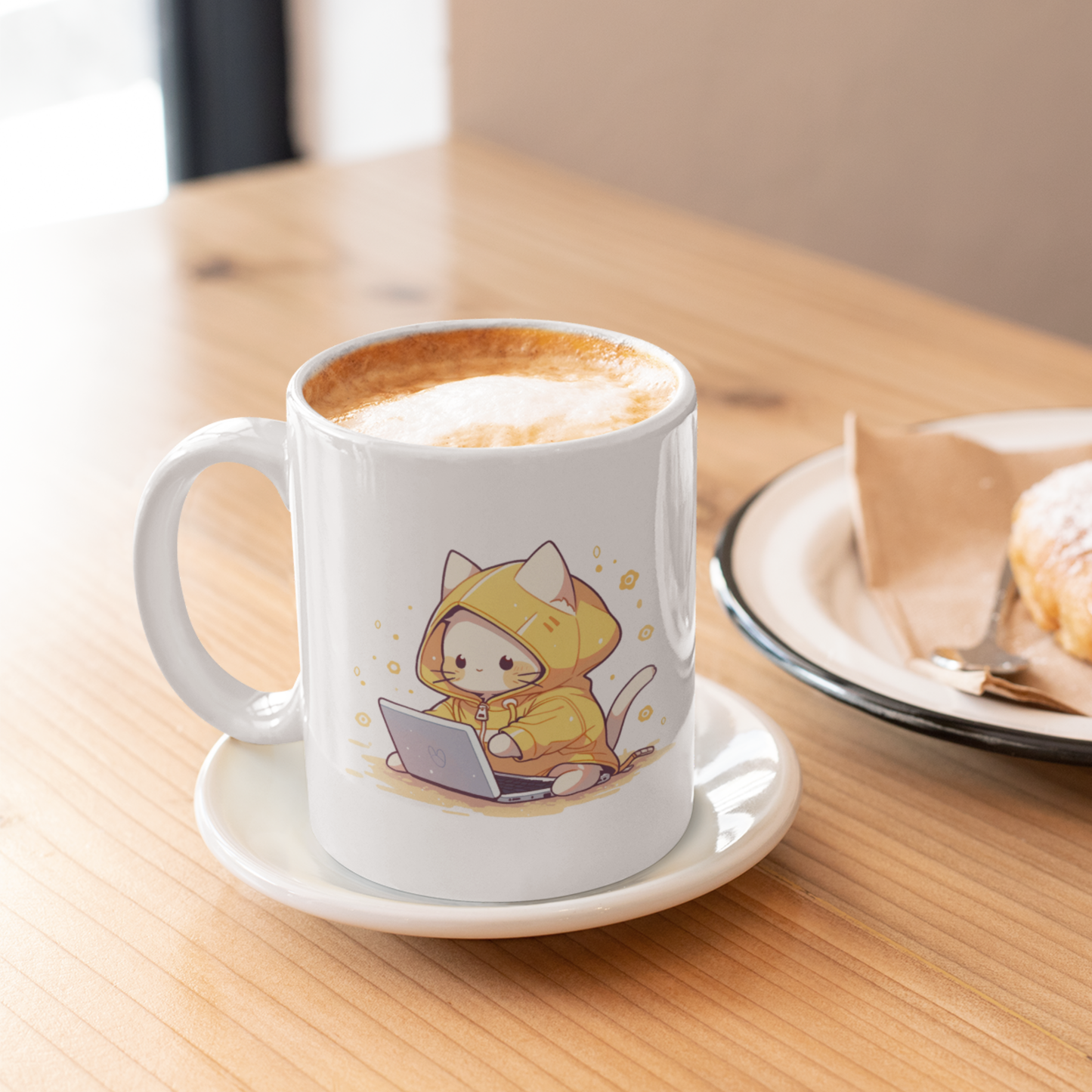 Kawaii Kitty Coder Coffee Mug