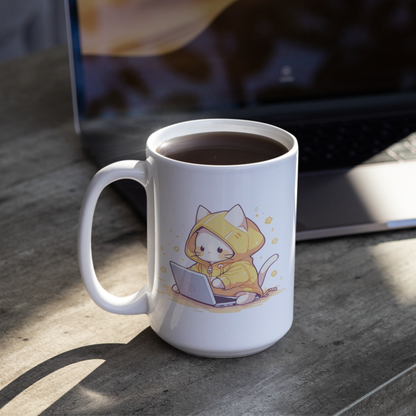 Kawaii Kitty Coder Coffee Mug