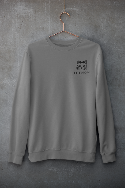 Pixel Cat Mom Sweatshirt