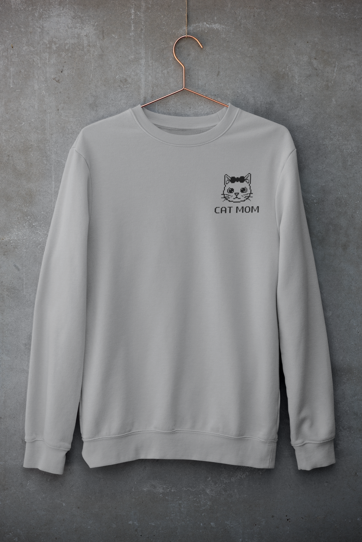 Pixel Cat Mom Sweatshirt