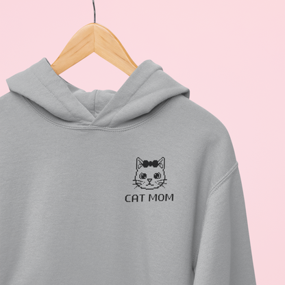 Pixel Cat Mom Hoodie