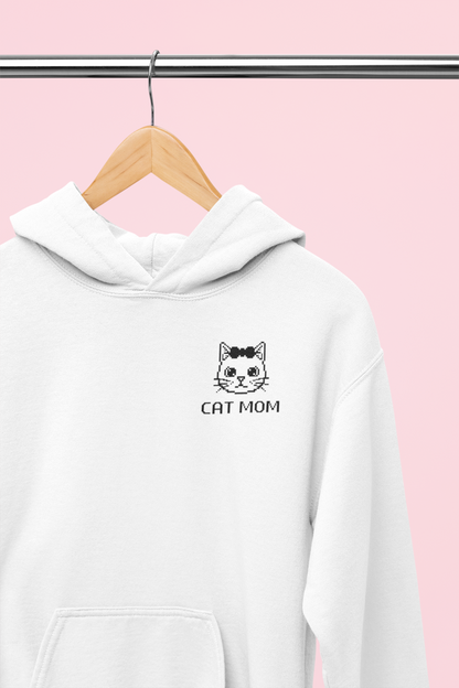Pixel Cat Mom Hoodie