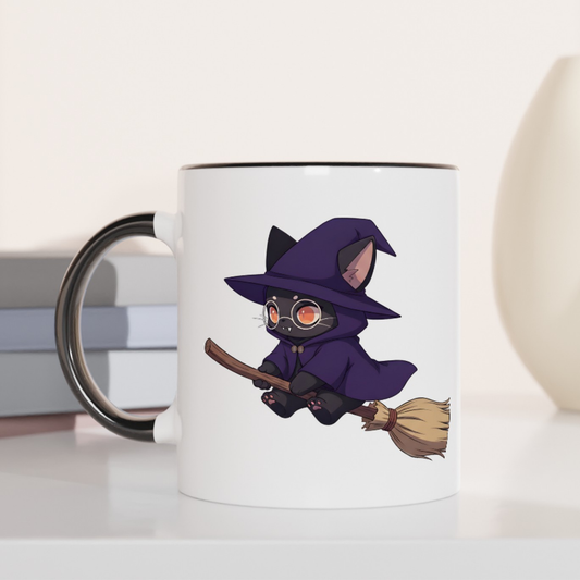 Meowgical Ride 11oz Ceramic Two Tone Mug