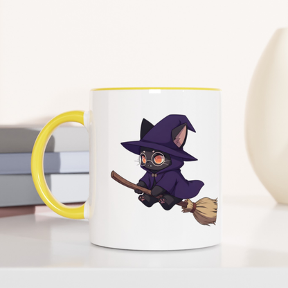 Meowgical Ride 11oz Ceramic Two Tone Mug