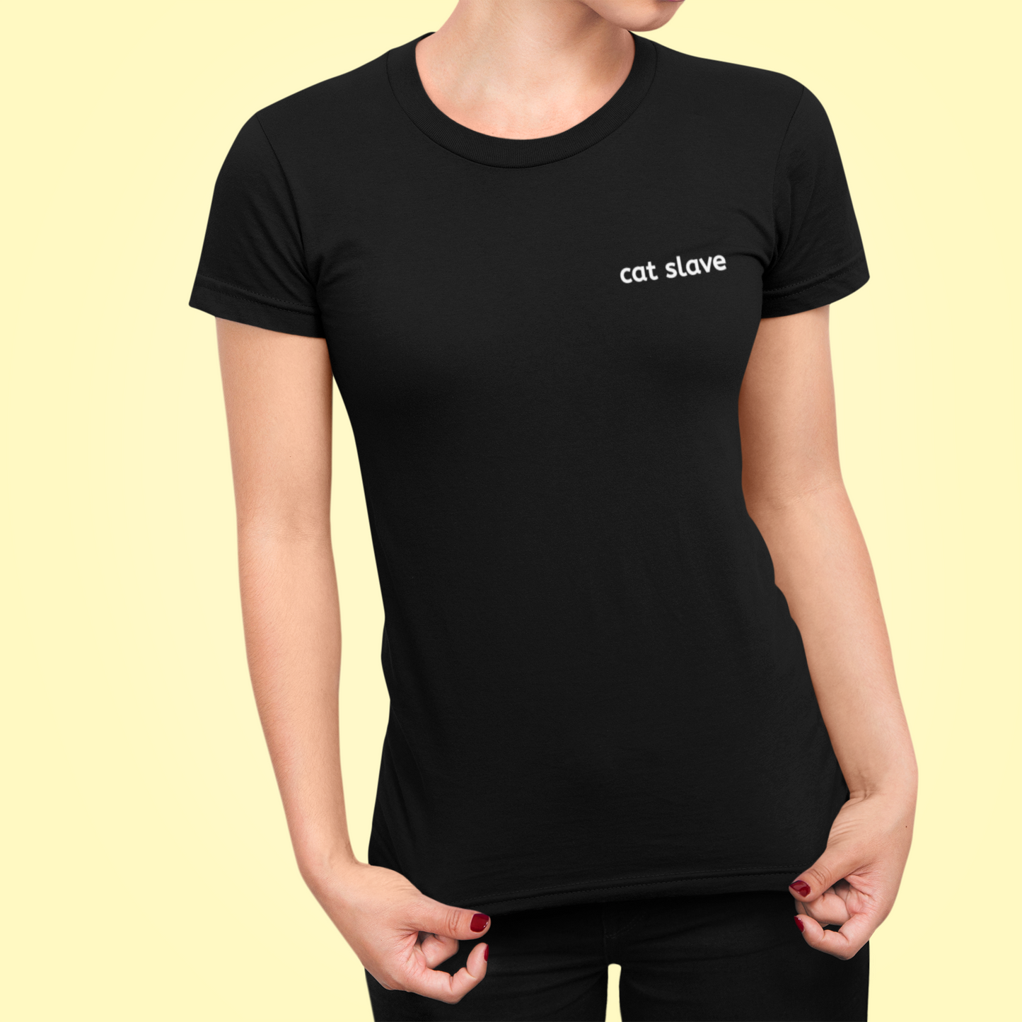 Cat Slave Women’s Slim Fit Tee