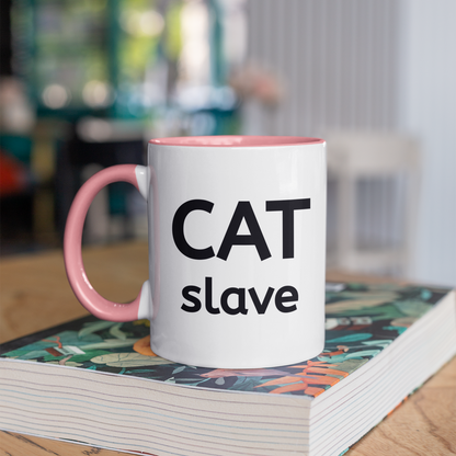 Cat Slave 11oz Ceramic Two Tone Mug