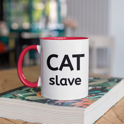 Cat Slave 11oz Ceramic Two Tone Mug