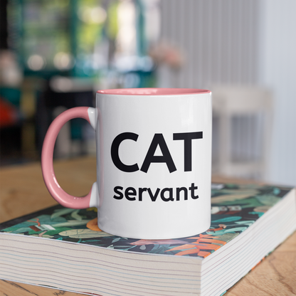 Cat Servant 11oz Ceramic Two Tone Mug