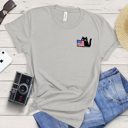 The Patriotic Coding Cat T-Shirt