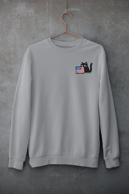 The Patriotic Coding Cat Sweatshirt