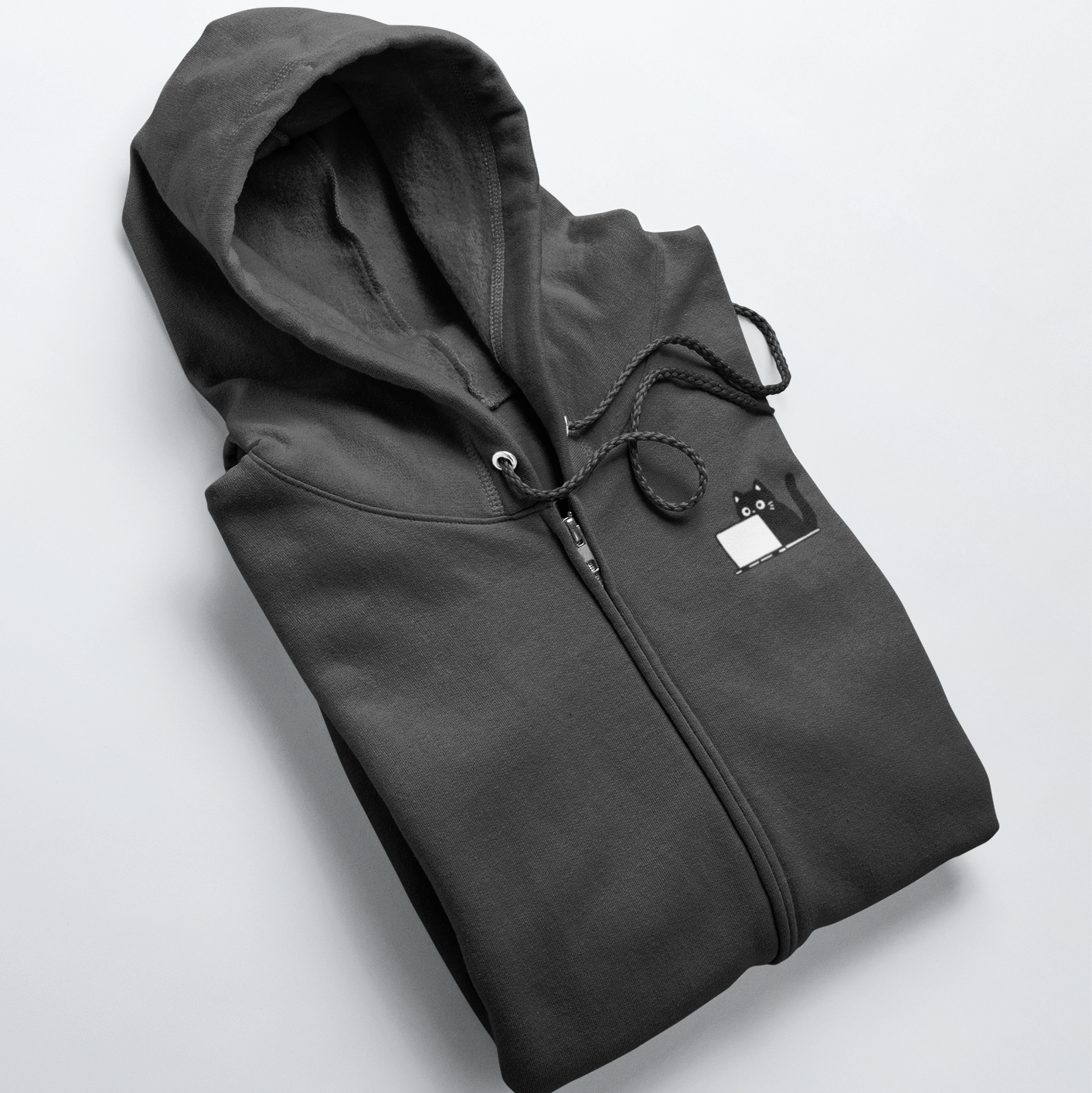 The Coding Cat Zip Hoodie