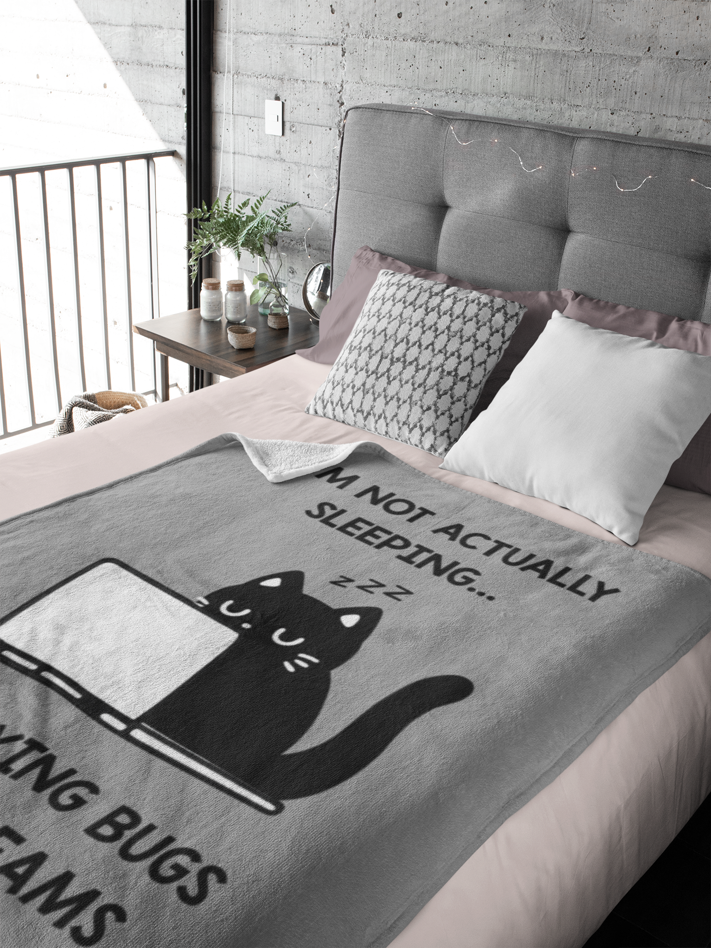 I'm Not Actually Sleeping… I'm Fixing Bugs in My Dreams Blanket