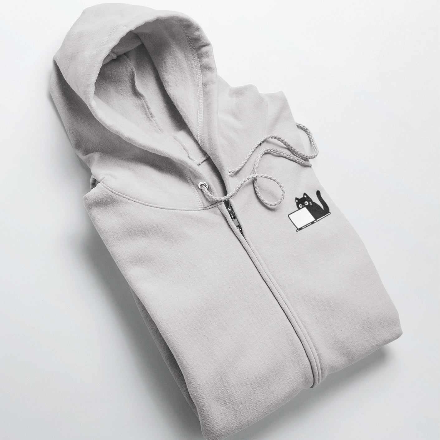 The Coding Cat Zip Hoodie