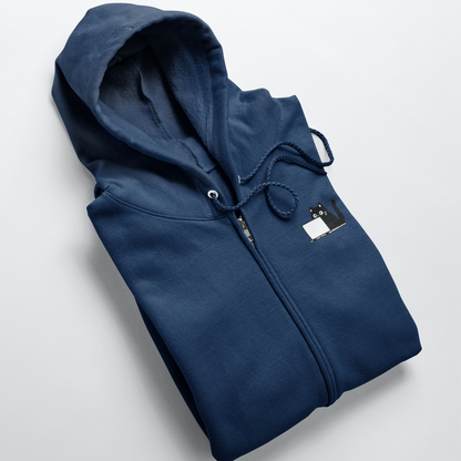 The Coding Cat Zip Hoodie