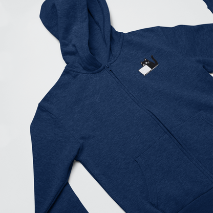 The Coding Cat Zip Hoodie