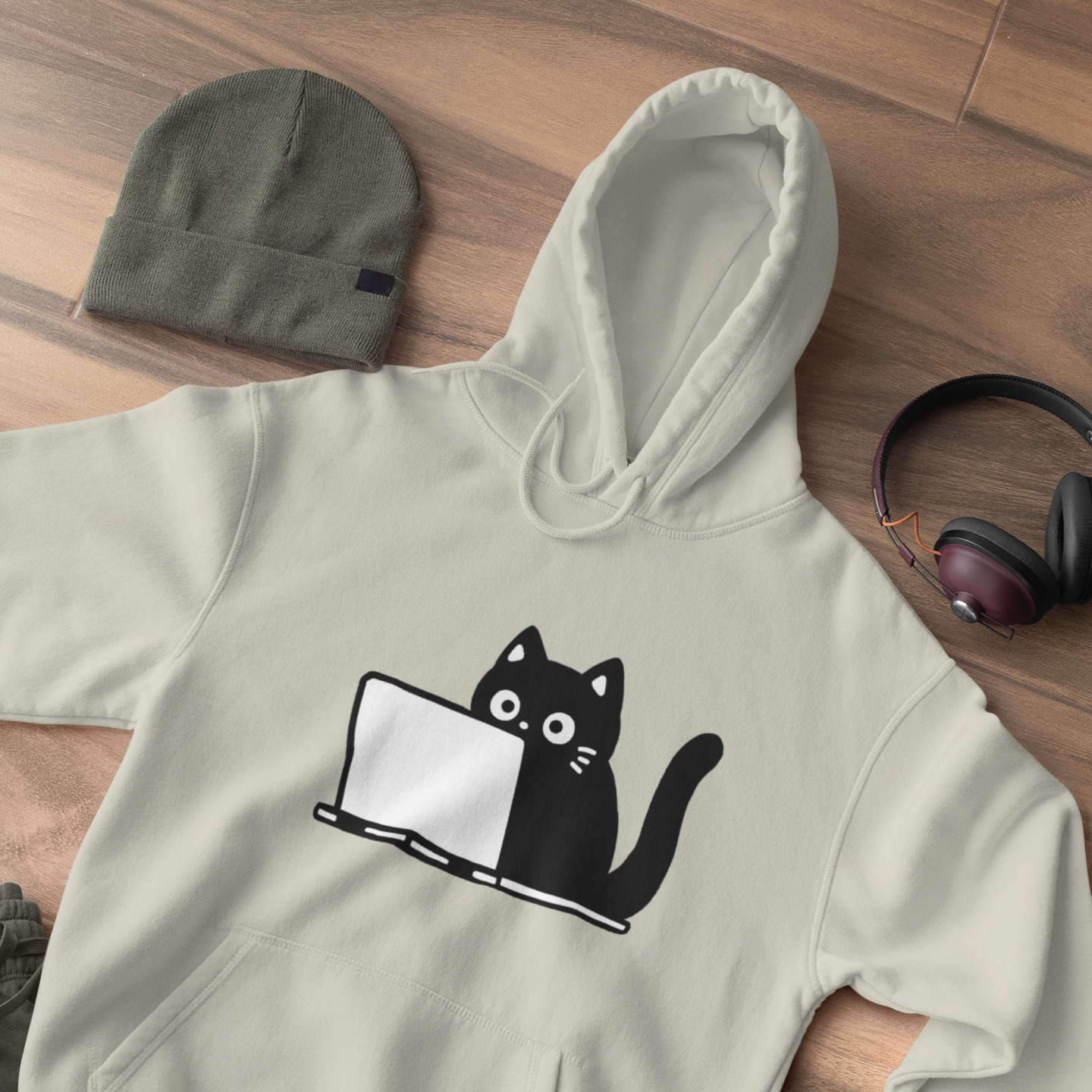 The Coding Cat: Full Stack Edition Hoodie