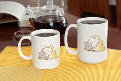 Feline Productivity Mode Coffee Mug