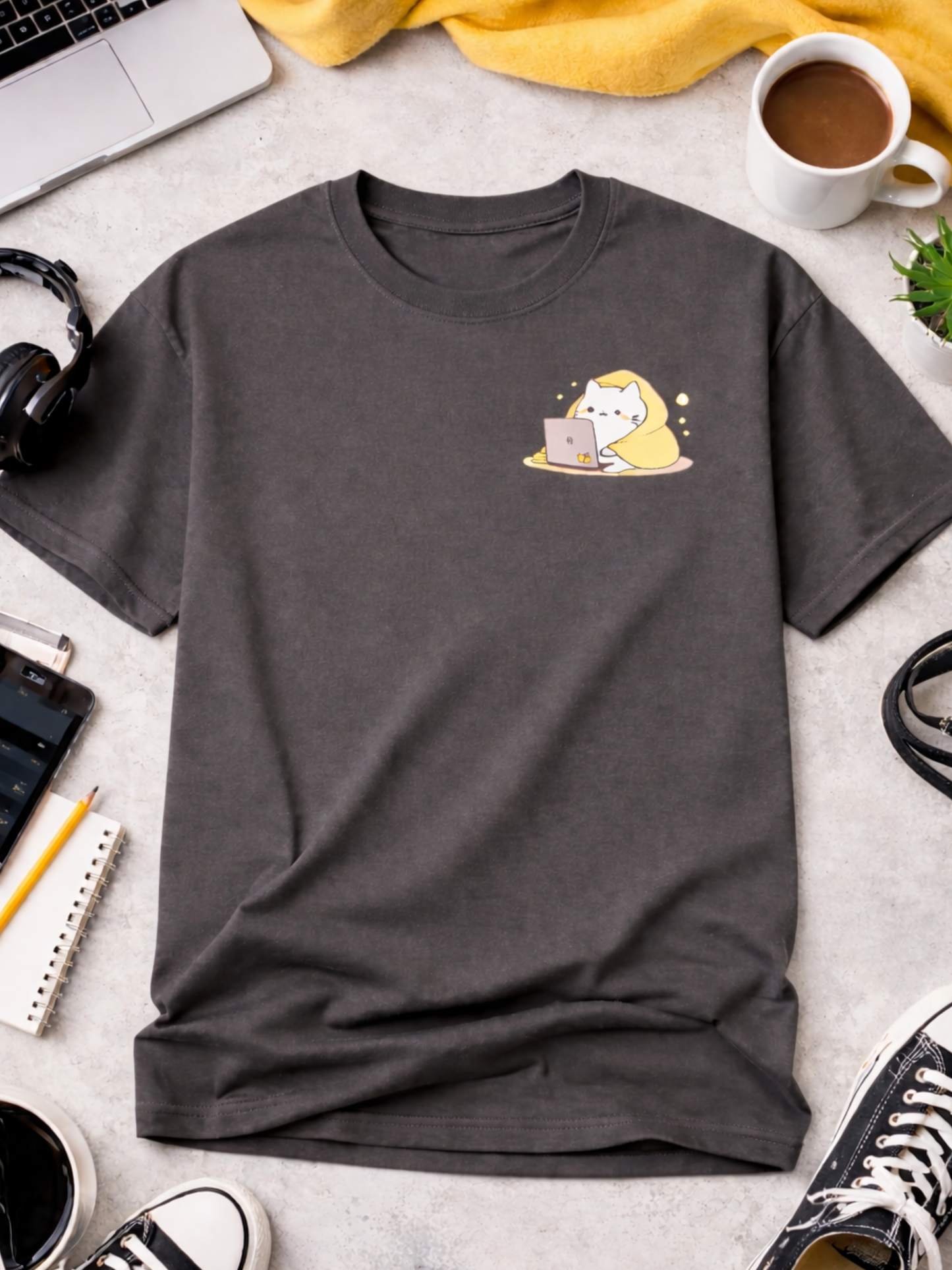 Feline Productivity Mode T-Shirt