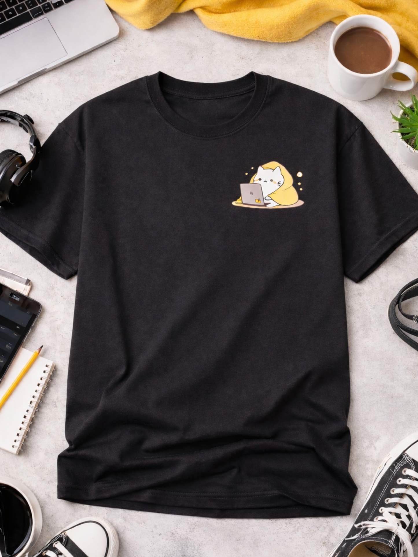 Feline Productivity Mode T-Shirt