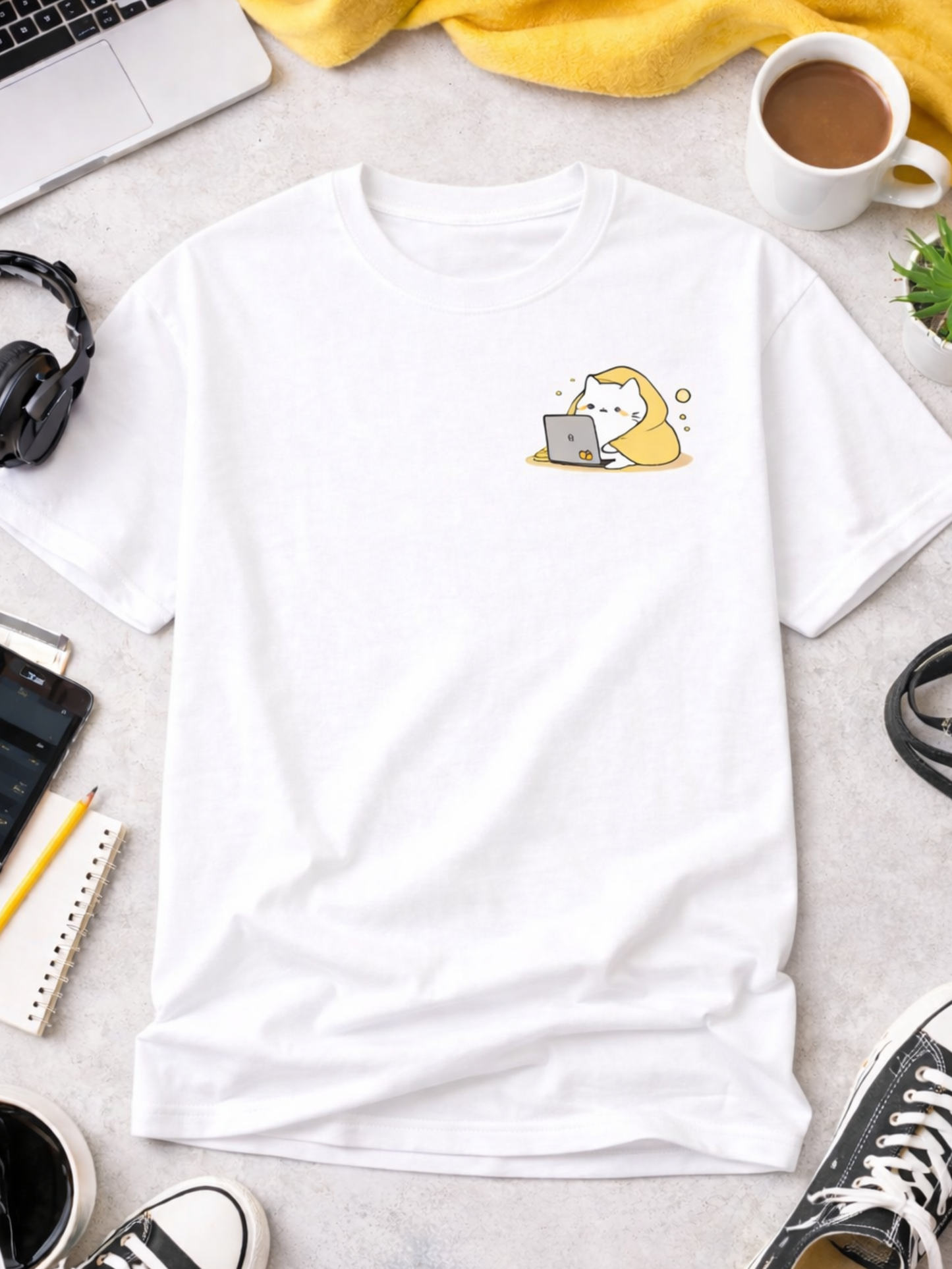 Feline Productivity Mode T-Shirt