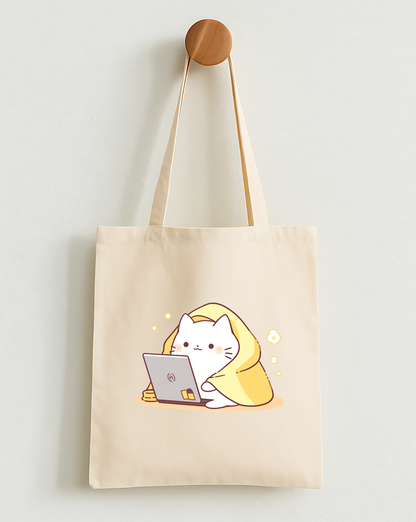 Feline Productivity Mode Classic Tote Bag