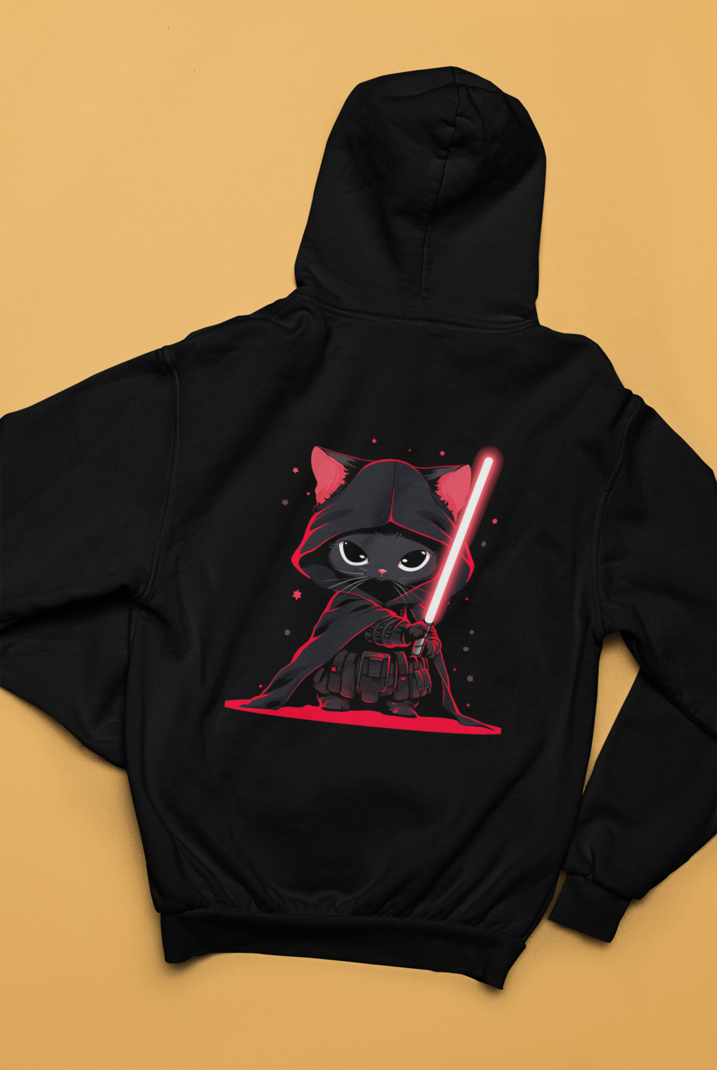 Cat Vader Zip Hoodie: Embrace the Feline Dark Side!