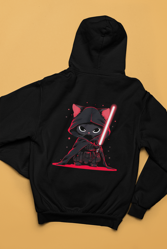 Cat Vader Zip Hoodie: Embrace the Feline Dark Side!