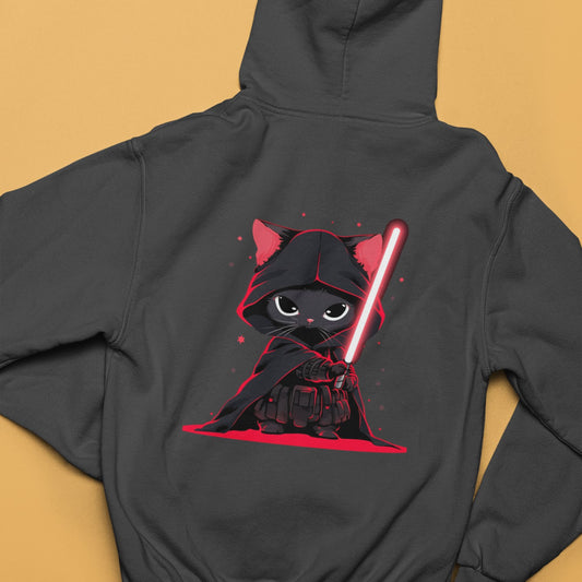 Cat Vader Zip Hoodie: Embrace the Feline Dark Side!