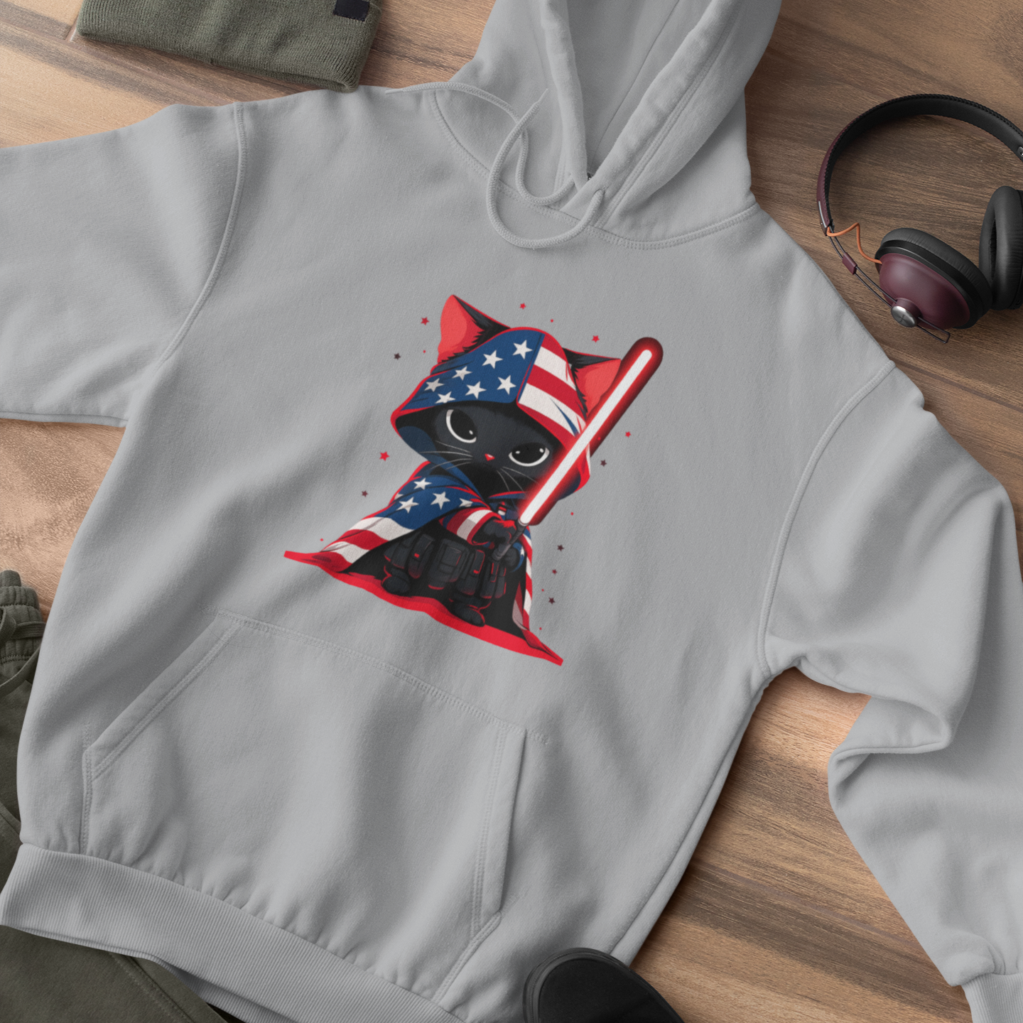 Patriotic Cat Vader Hoodie