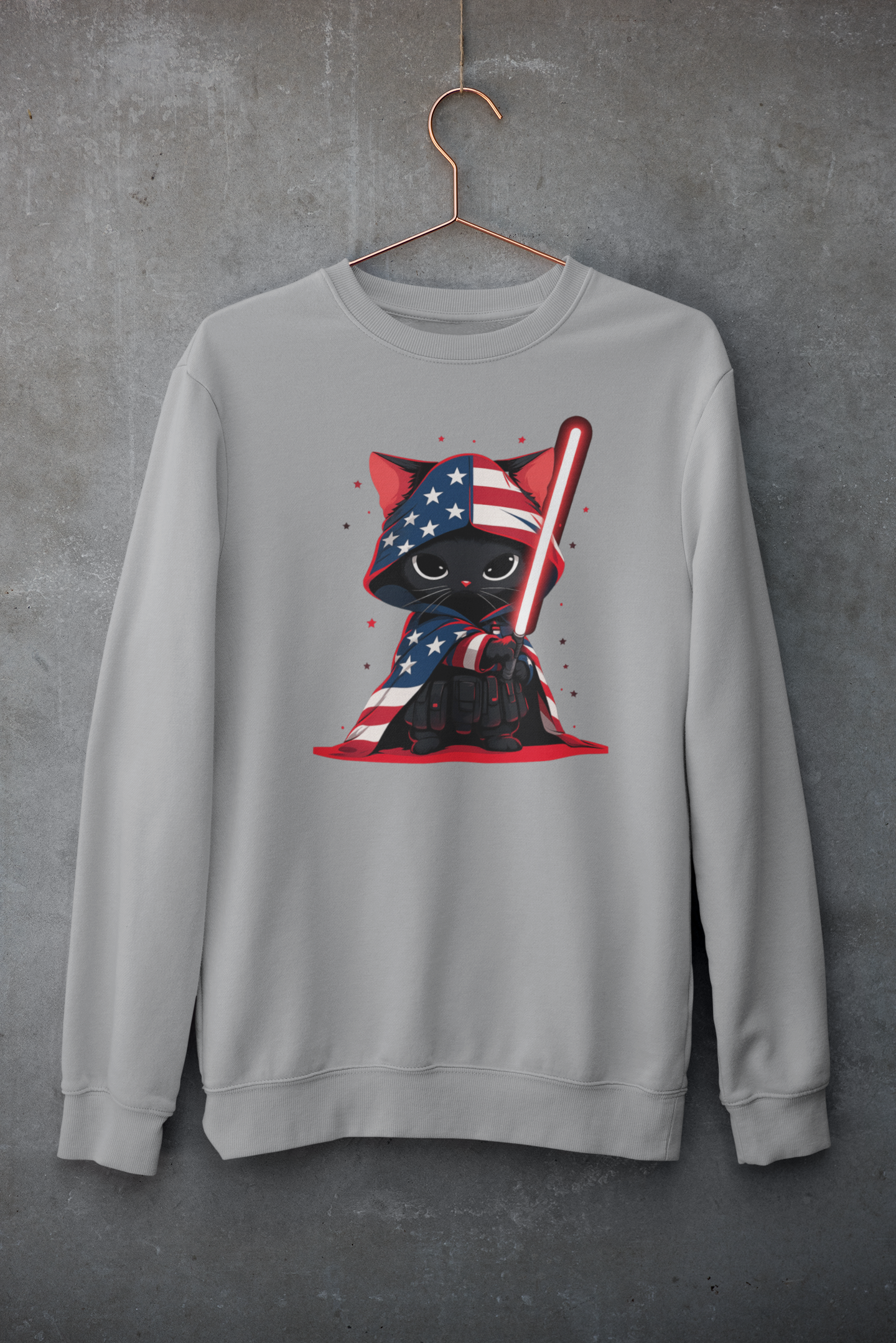 Patriotic Cat Vader Sweatshirt