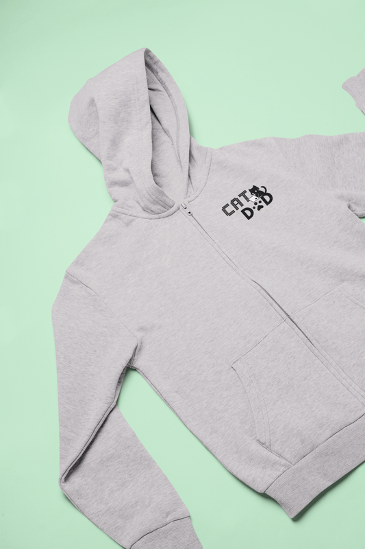 Coding Cat Dad Zip Hoodie