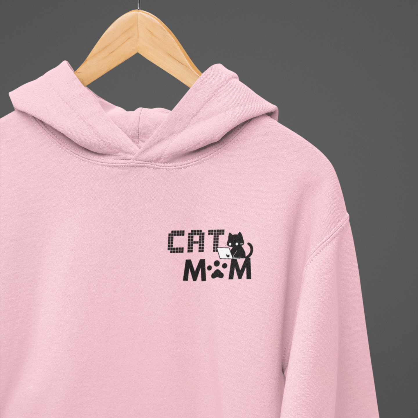 Coding Cat Mom Pocket Style Hoodie