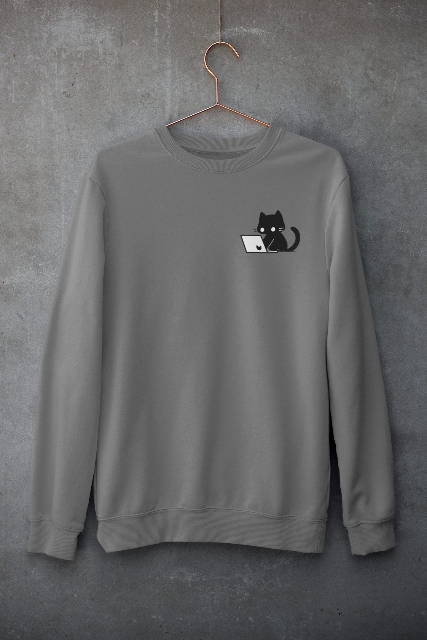 Nerdy Black Cat Sweatshirt