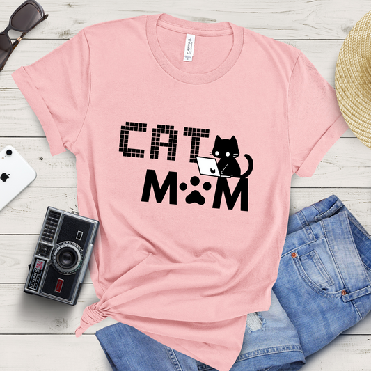 Coding Cat Mom T-Shirt