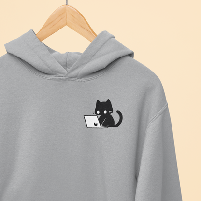 Nerdy Black Cat Hoodie