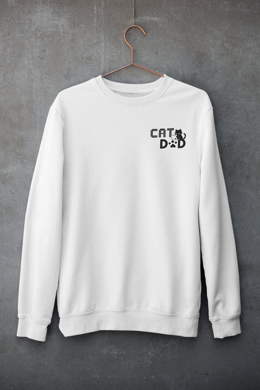 Coding Cat Dad Pocket Style Sweatshirt