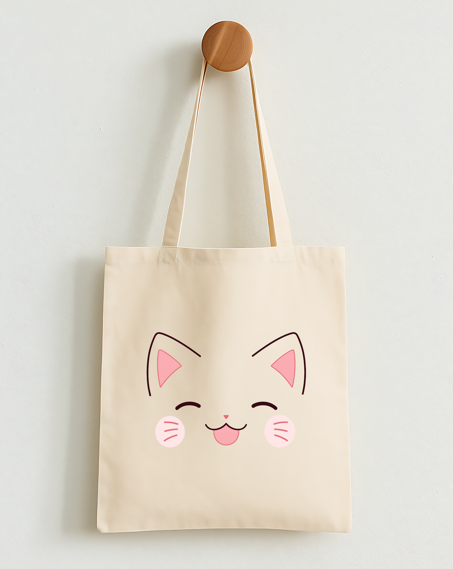 Cat Smiley Face Classic Tote Bag