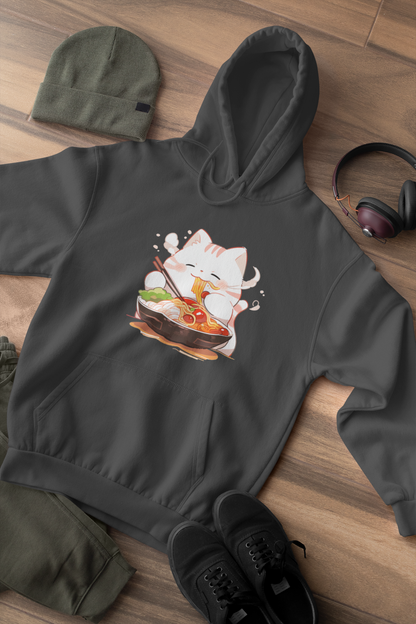Happy Cat Ramen Feast Hoodie