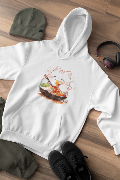 Happy Cat Ramen Feast Hoodie
