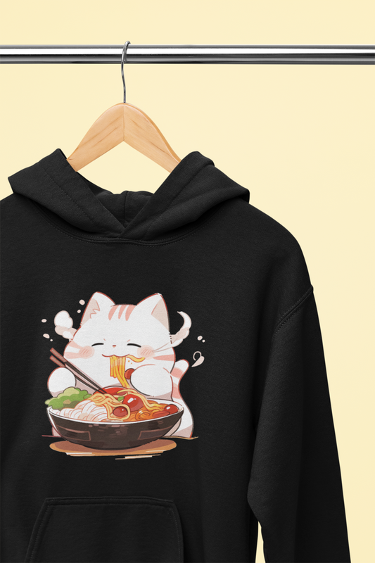 Happy Cat Ramen Feast Hoodie