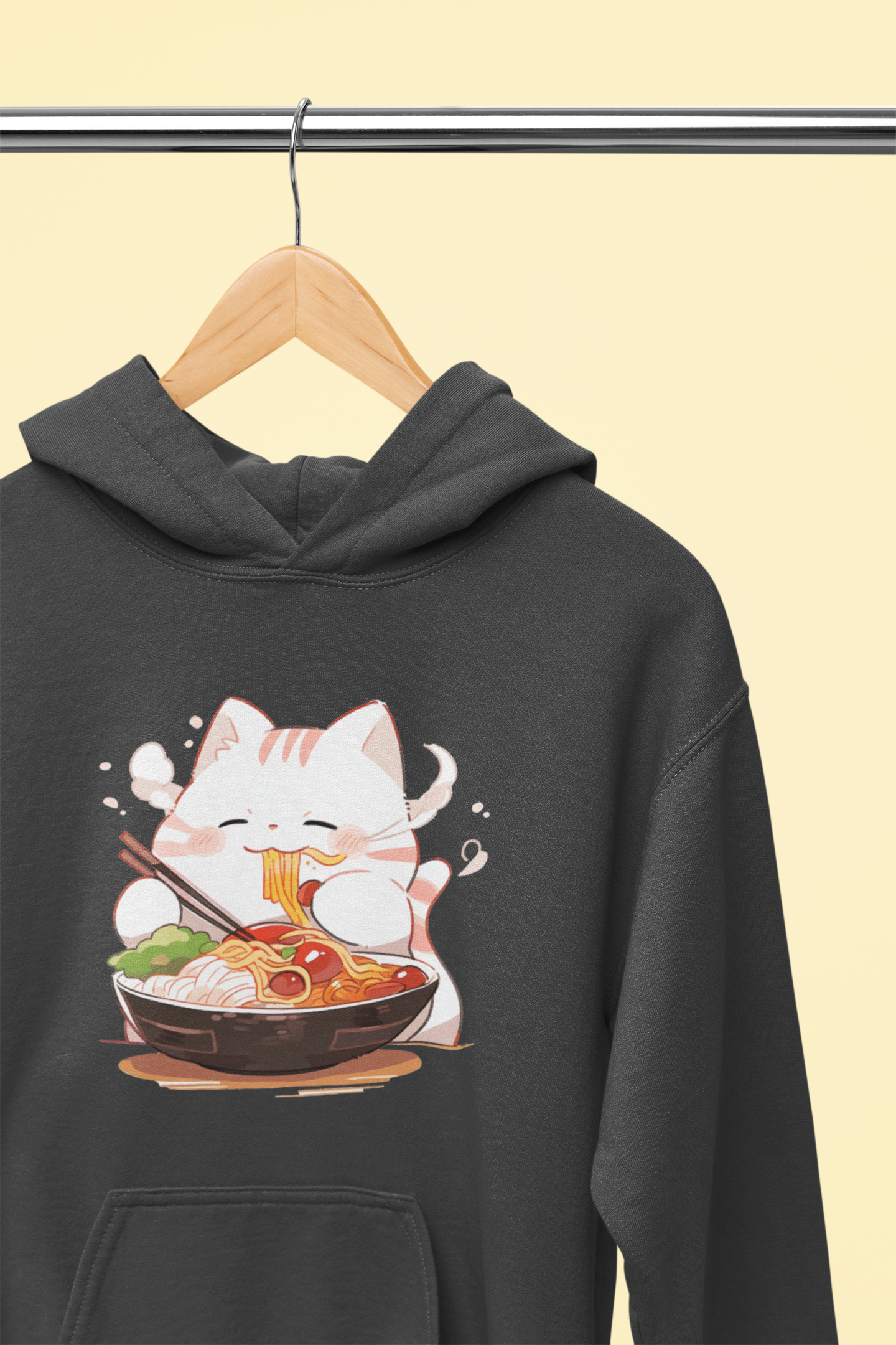 Happy Cat Ramen Feast Hoodie