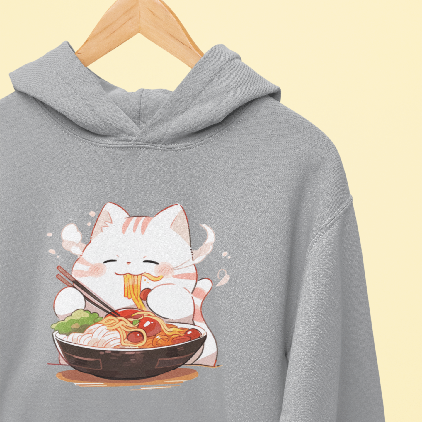 Happy Cat Ramen Feast Hoodie