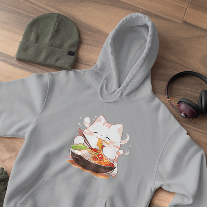 Happy Cat Ramen Feast Hoodie