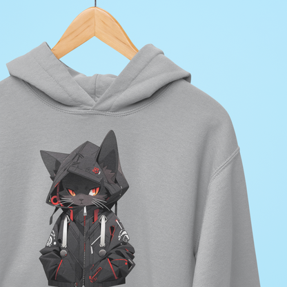 Midnight Hacker Cat Hoodie