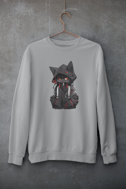 Midnight Hacker Cat Sweatshirt