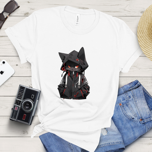 Midnight Hacker Cat T-shirt
