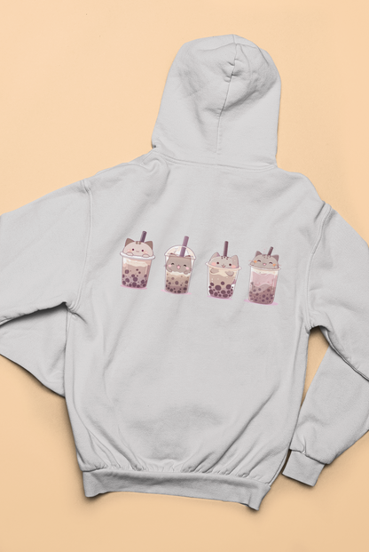 Boba Cat Party Zip Hoodie