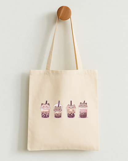 Boba Cat Party Classic Tote Bag