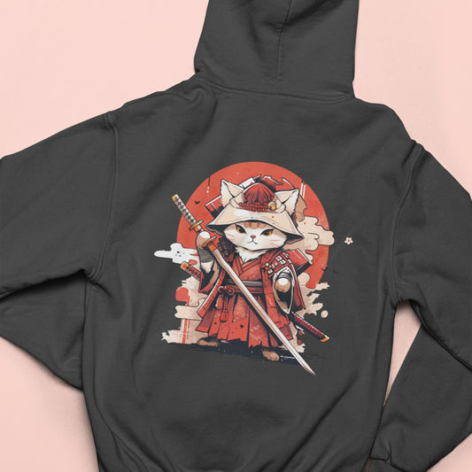 The Legendary Samurai Cat Zip Hoodie